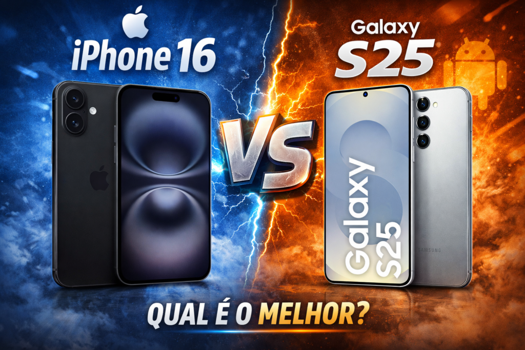 iPhone 16 vs Samsung Galaxy S25, QUAL VALE A PENA? — Comparativo Completo